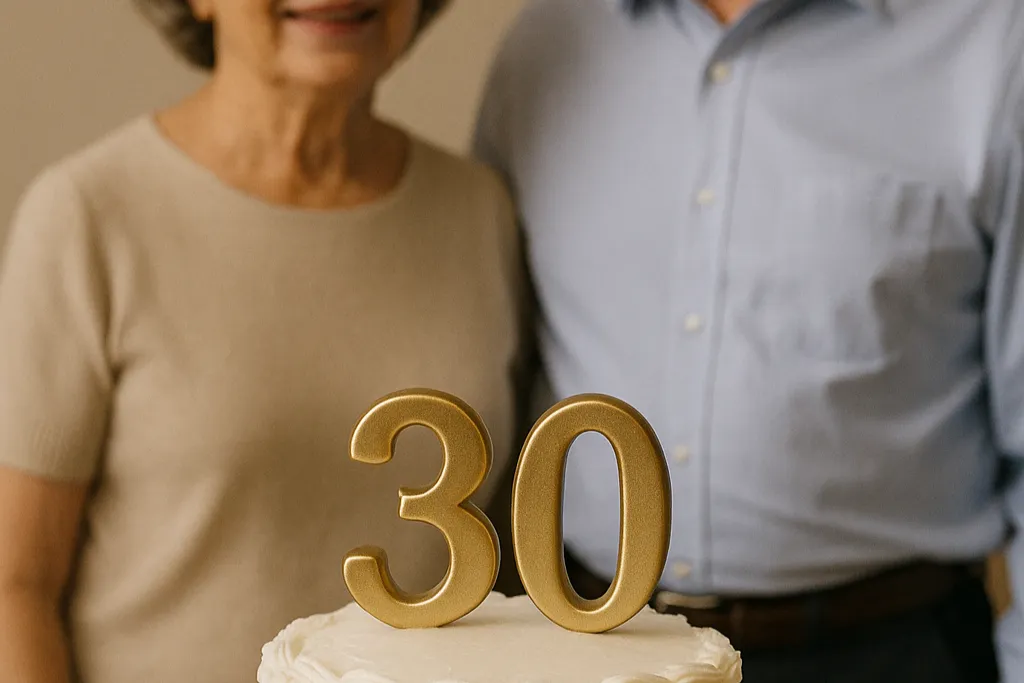 Dekoracja na 30 rocznicę